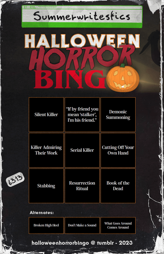 Halloween Horror Bingo