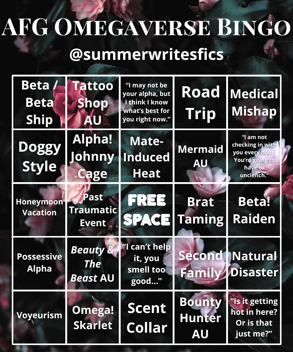 AFG Omegaverse Bingo Card