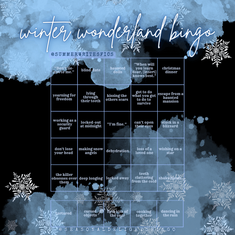 Seasonal Delights Winter Wonderland Bingo Card